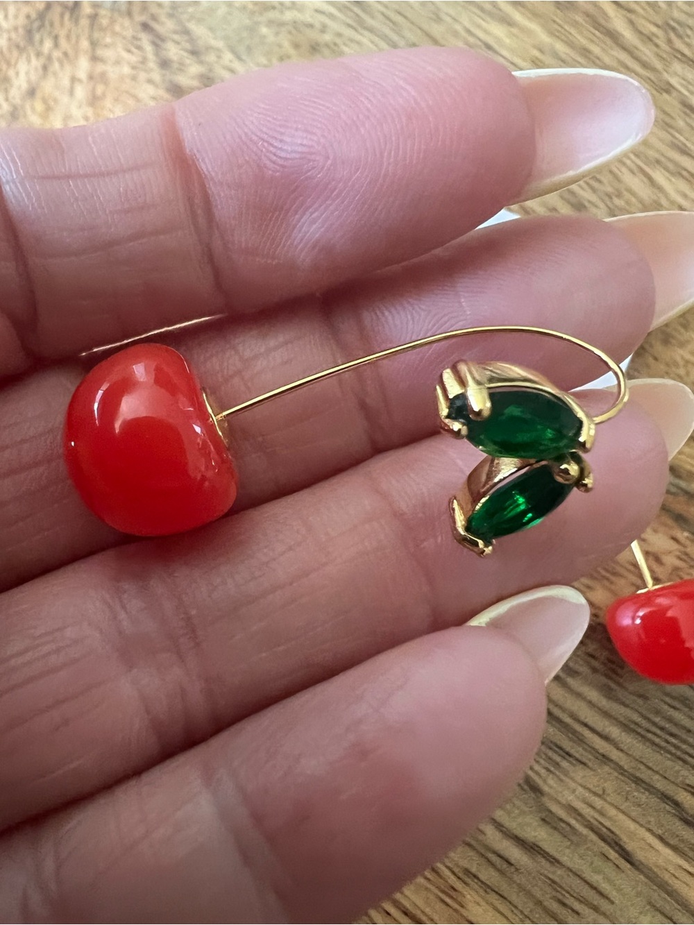 kate spade New York Mon Cherie Red Cherry Drop Earringsππ - Picture 5 of 5